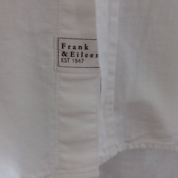 FRANK AND EILEEN white cotton button up shirt - Picture 3 of 11